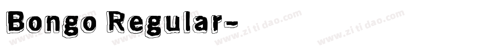 Bongo Regular字体转换